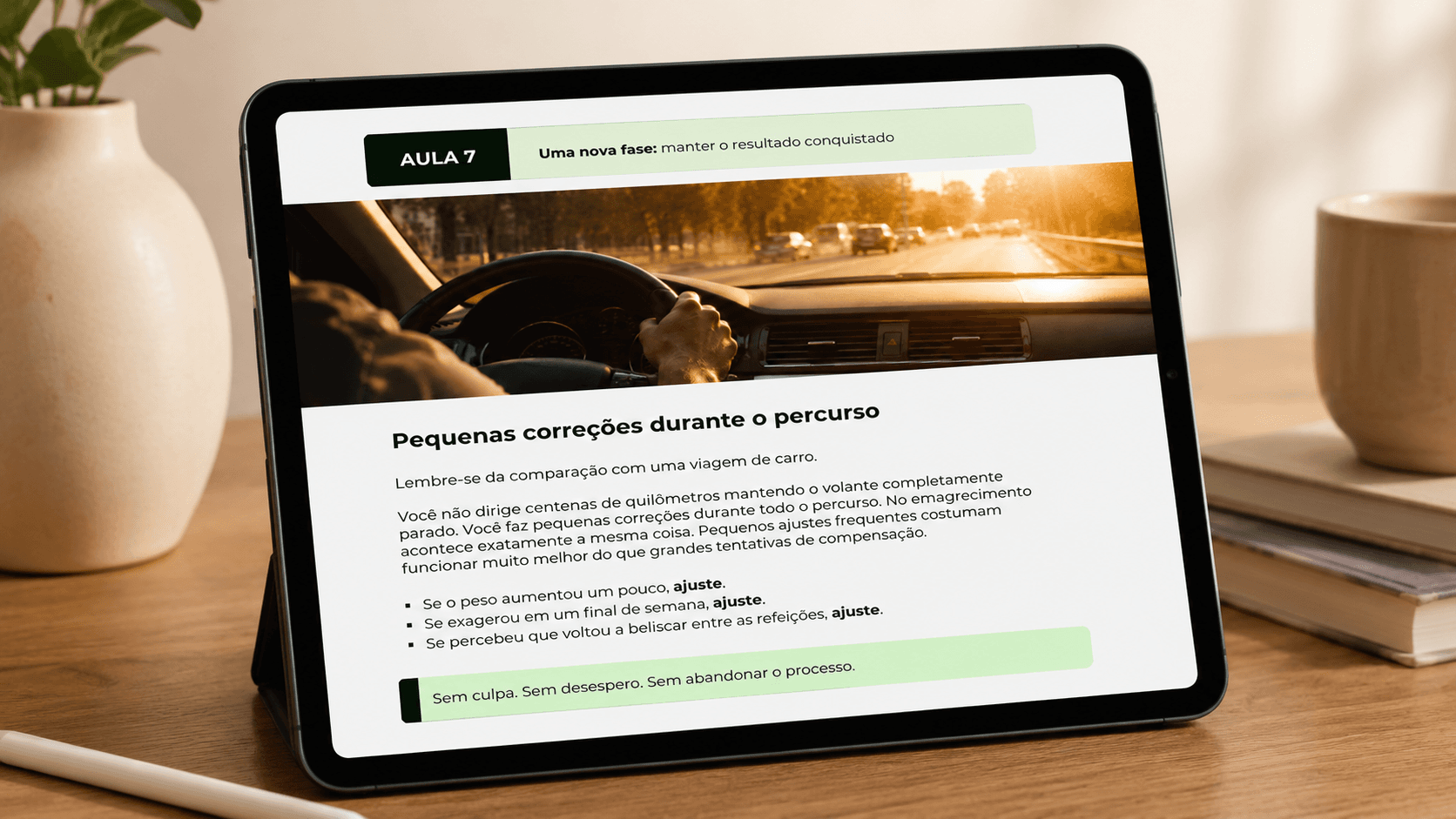 Prévia da Aula 3 do curso, sobre o retorno da fome durante o tratamento